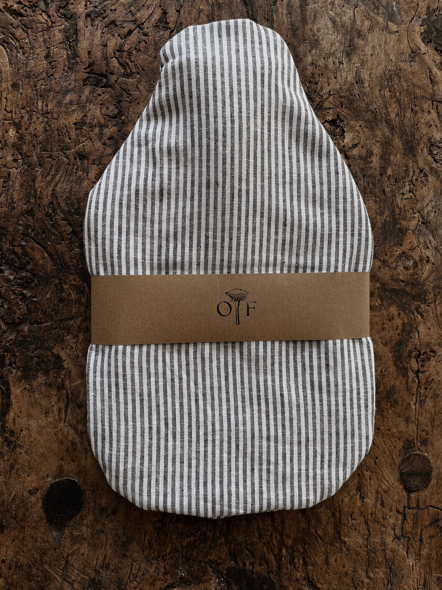 Linen stripe | Hot water bottle
