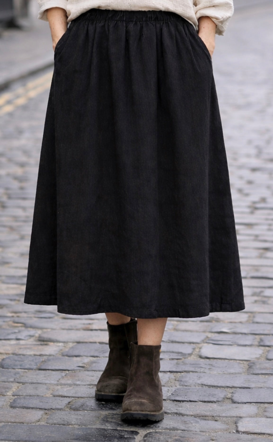 Made to order | The Carrie tea length midi cotton skirt