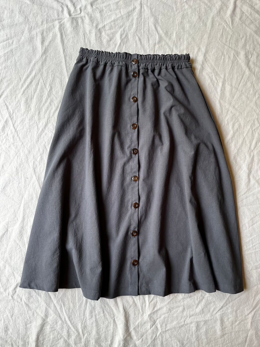 The Carrie midi button up skirt