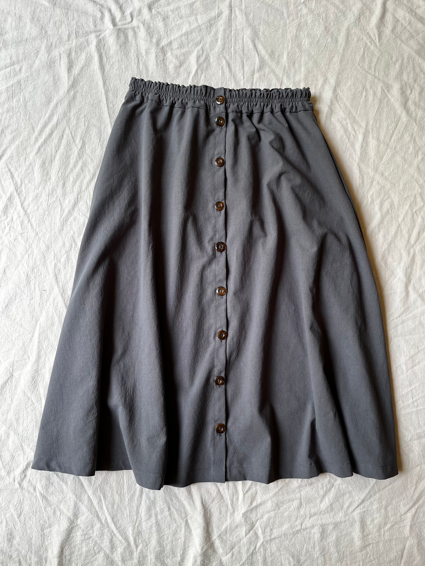 The Carrie midi button up skirt