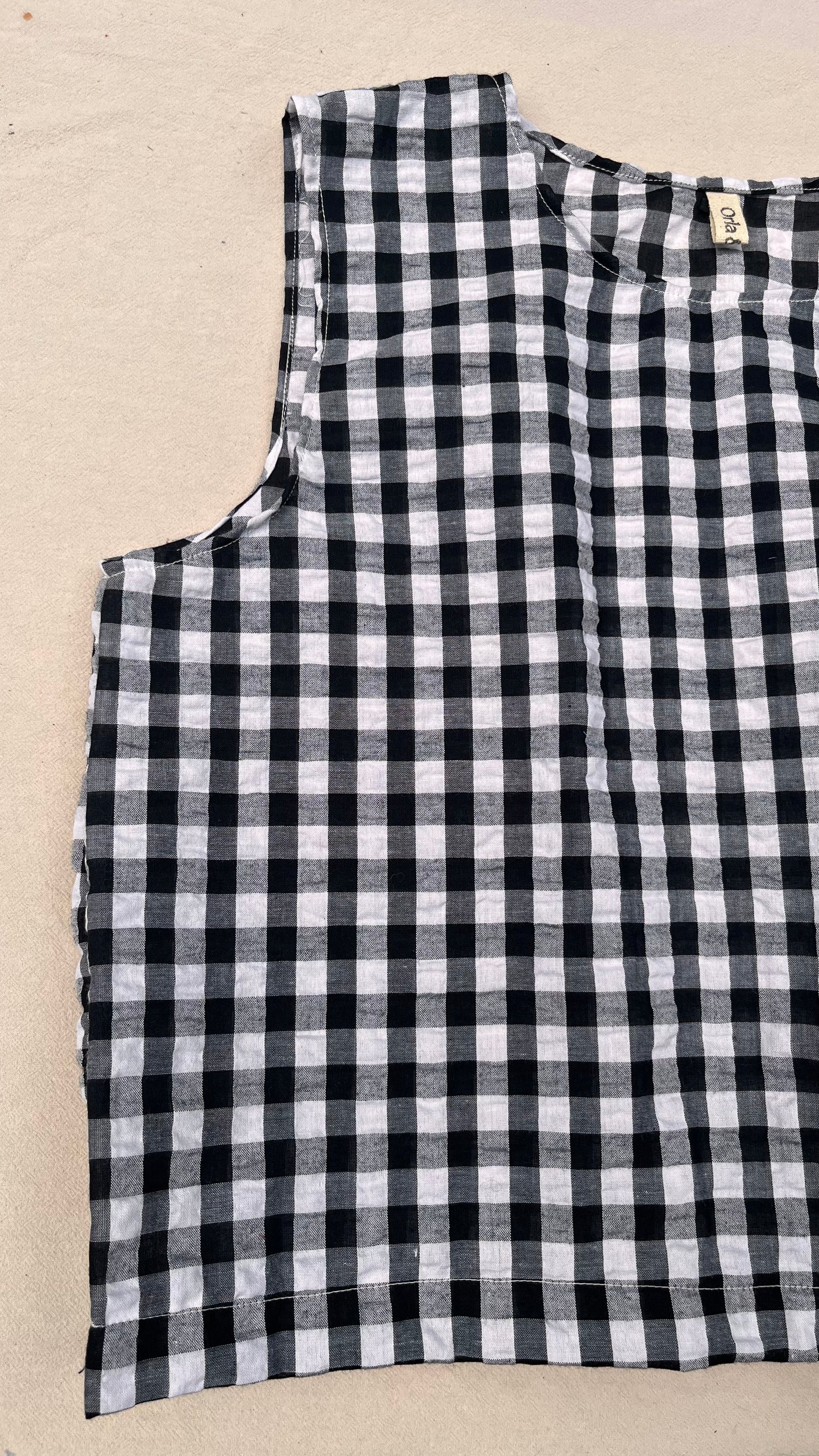 Edie gingham shorts set
