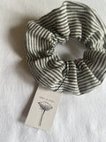 Rowan stripe linen scrunchie