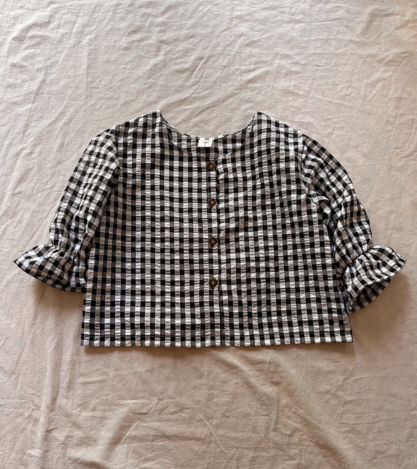 Faye gingham blouse