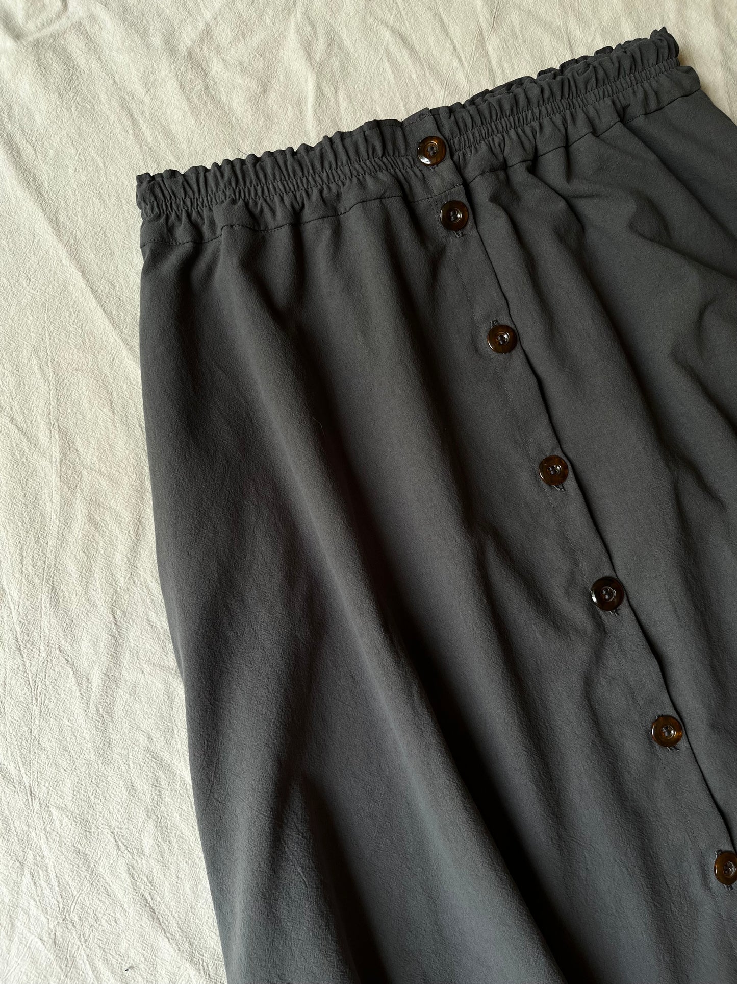 The Carrie midi button up skirt