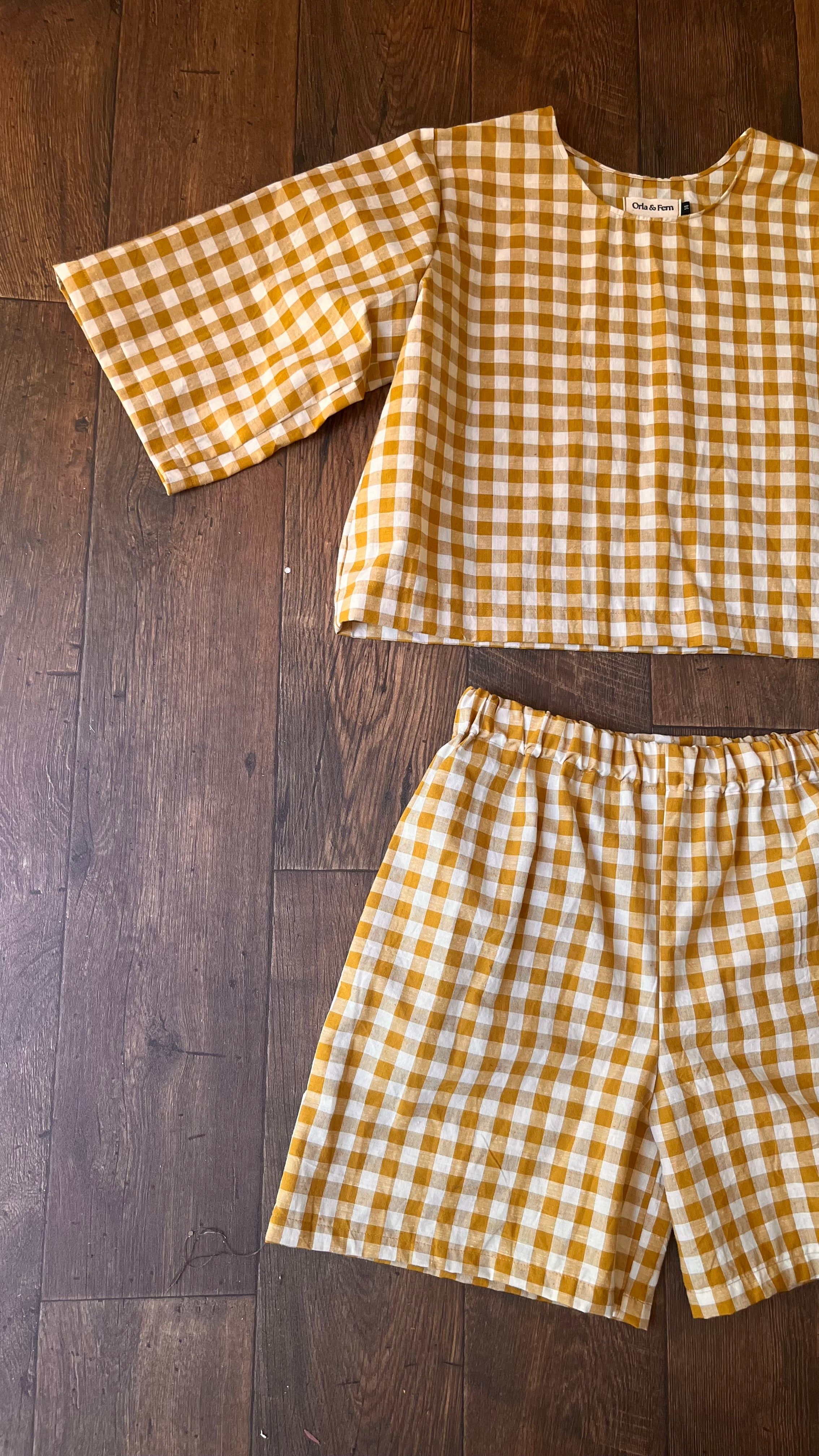 The Pippa shorts set - ochre yellow - Merchant & Mills