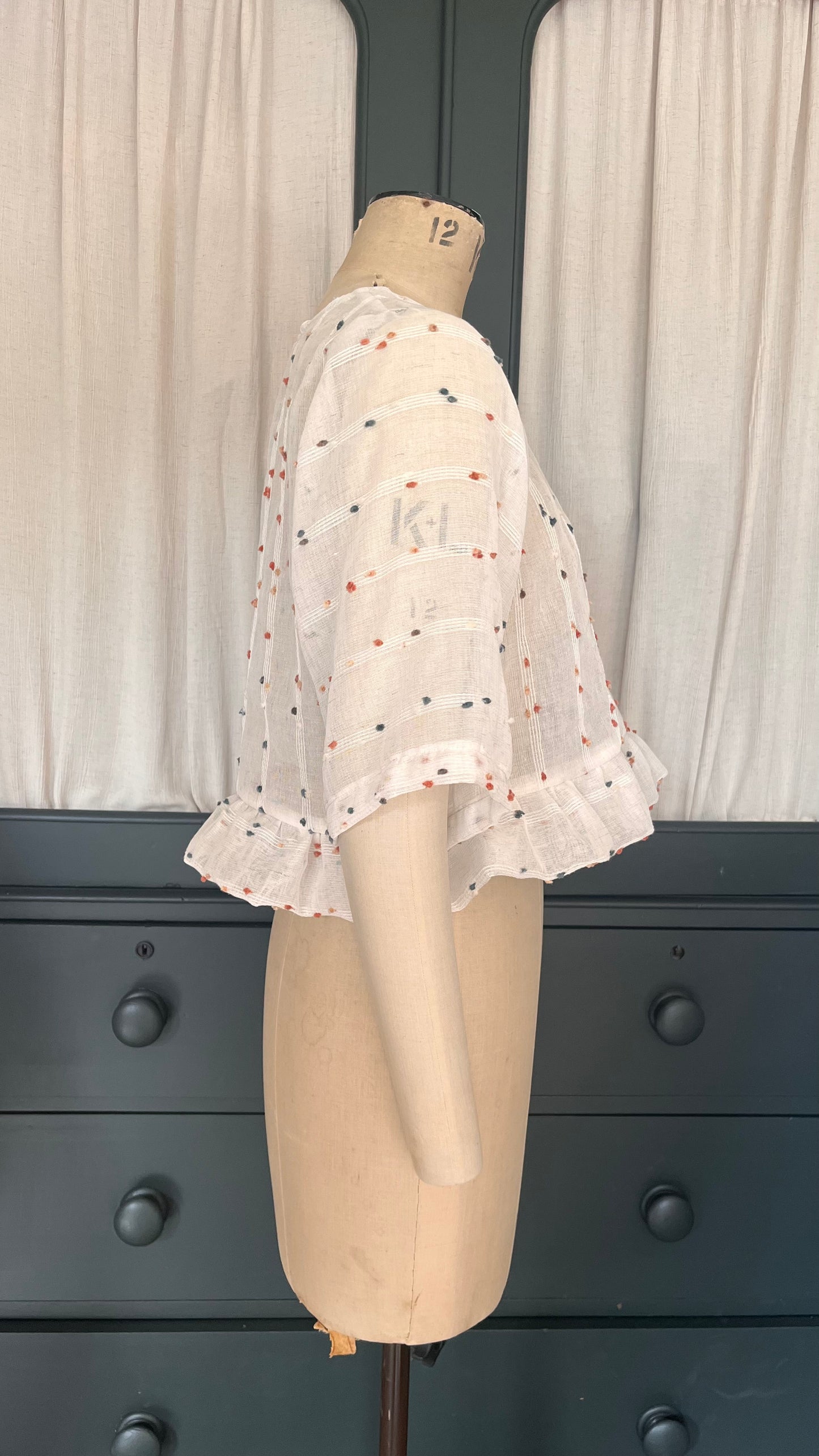 Hetty frill top |french knot