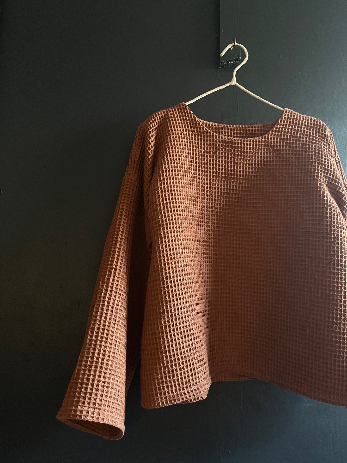 Rust waffle jumper