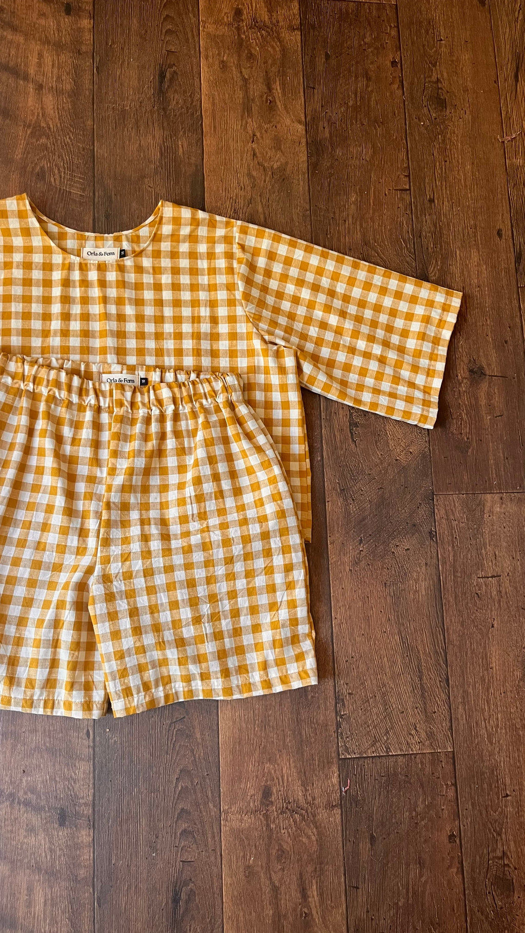 The Pippa shorts set - ochre yellow - Merchant & Mills