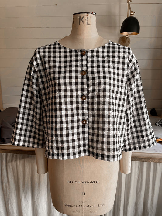 Faye gingham blouse