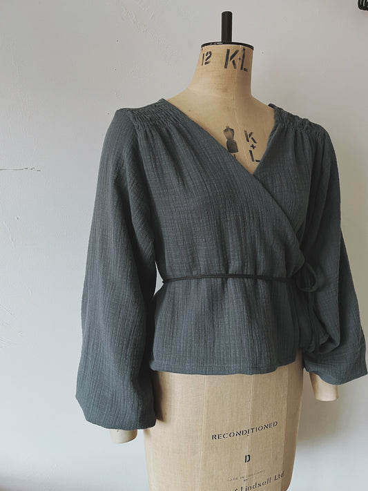 Made to order | Mila wrap smock top