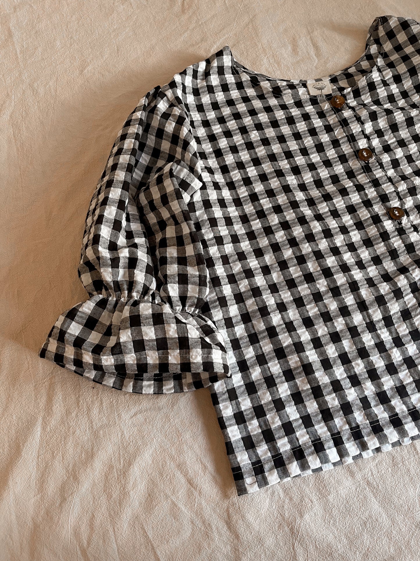 Faye gingham blouse