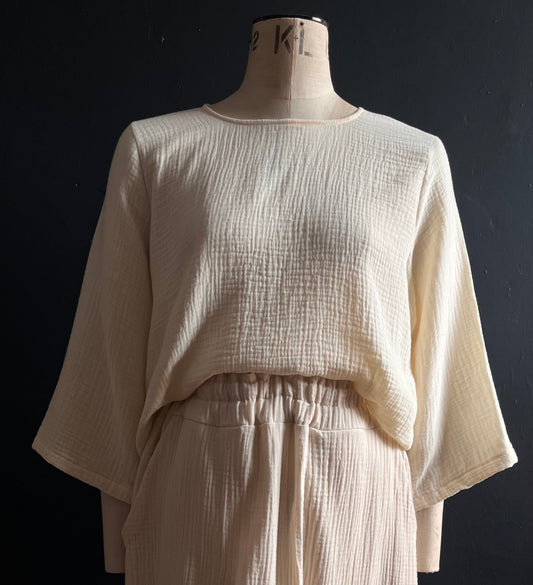 Freya long sleeve cotton top