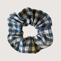 Cotton gingham scrunchie