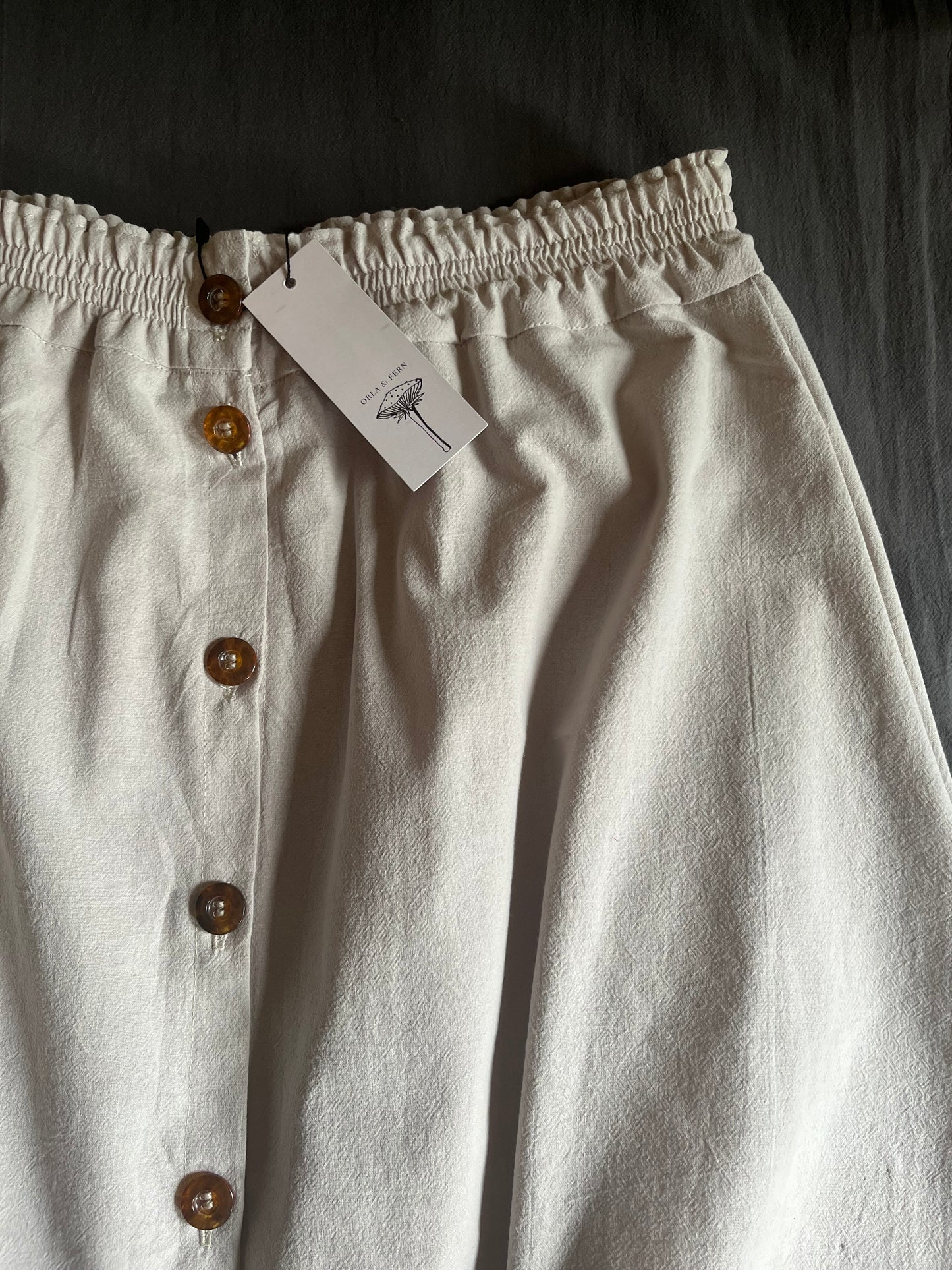 The Carrie midi button up skirt