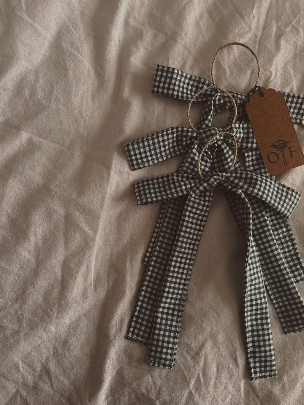 Trio Mini cotton hanging bows