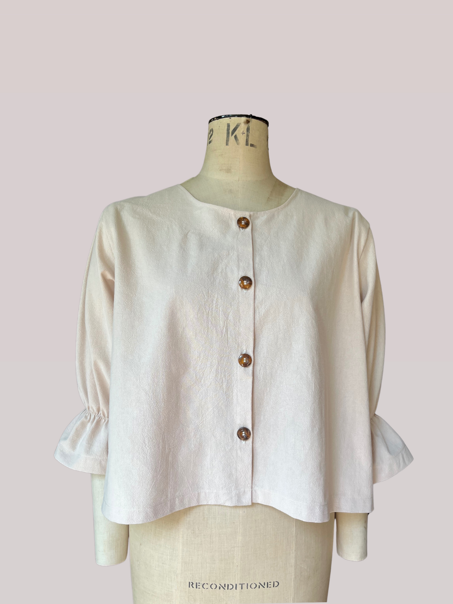 Faye ruffle sleeve blouse