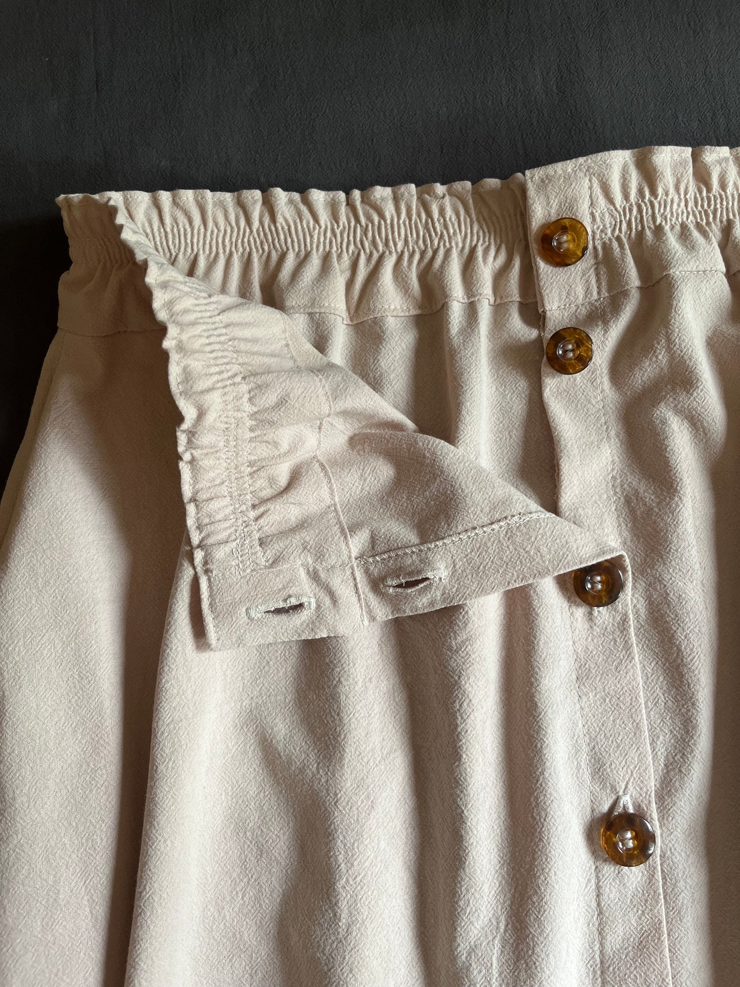 The Carrie midi button up skirt