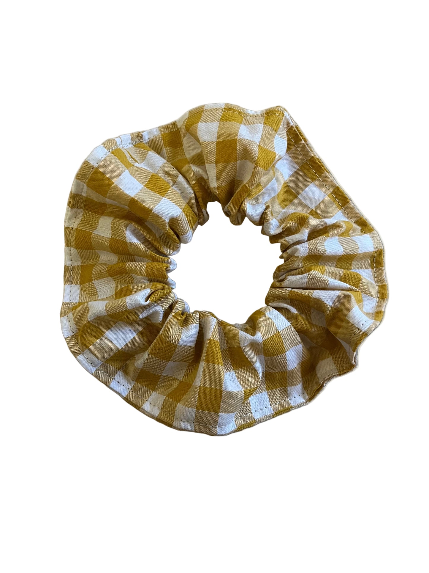 Gingham scrunchie
