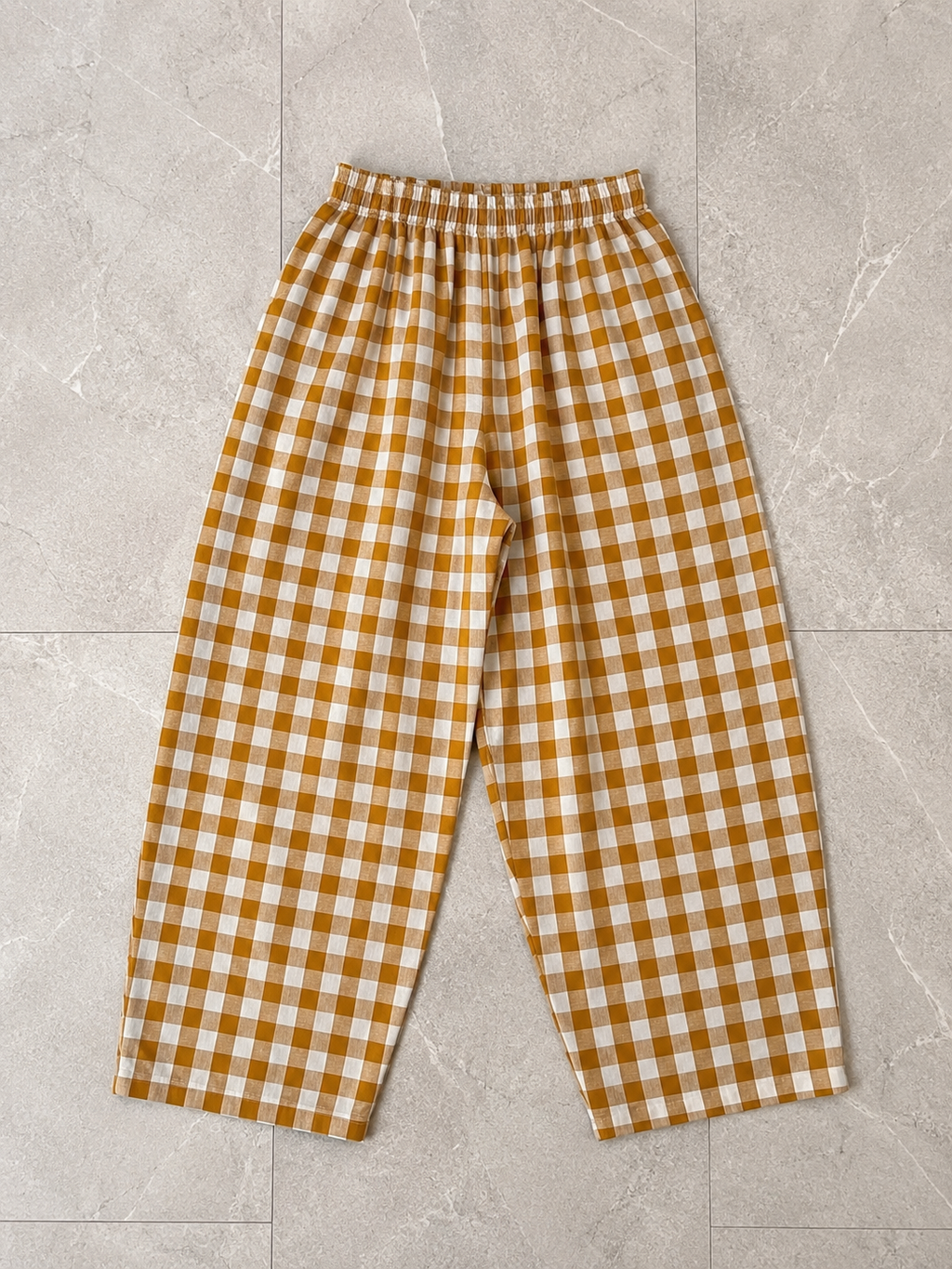 Mari Barrel trousers - Ochre yellow Merchant & Mills fabric