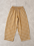 Mari Barrel trousers - Ochre yellow Merchant & Mills fabric