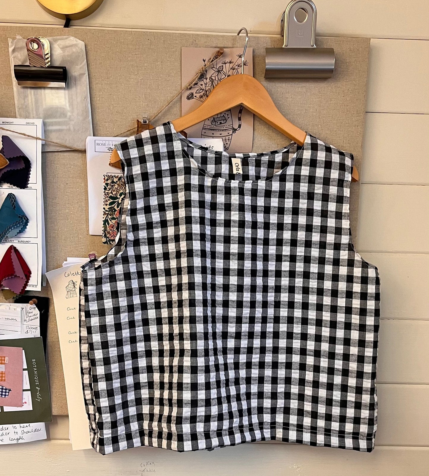 Edie gingham shorts set