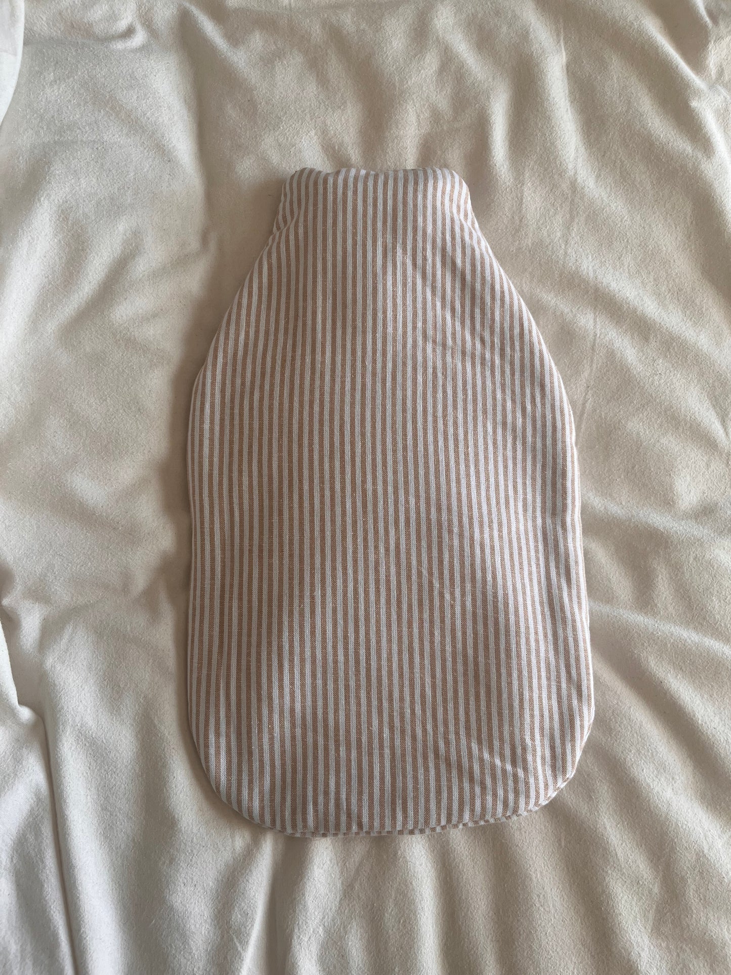 Linen Oat stripe | Hot water bottle