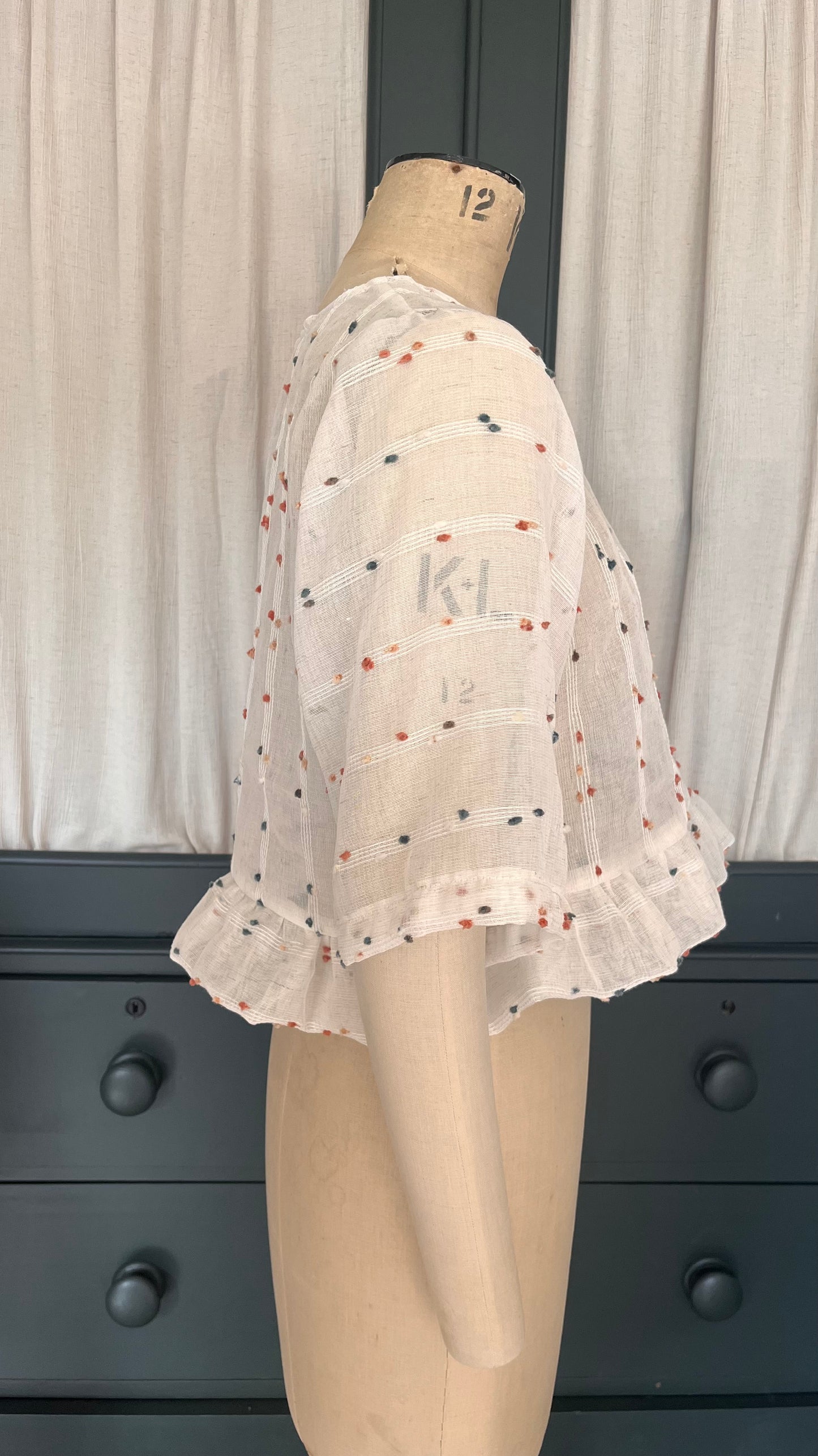 Hetty frill top |french knot