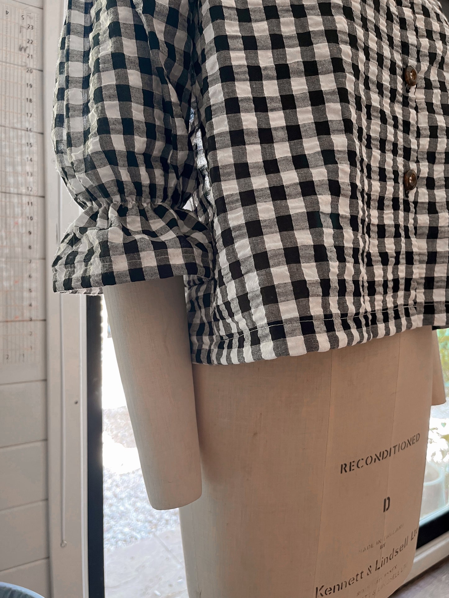 Faye gingham blouse