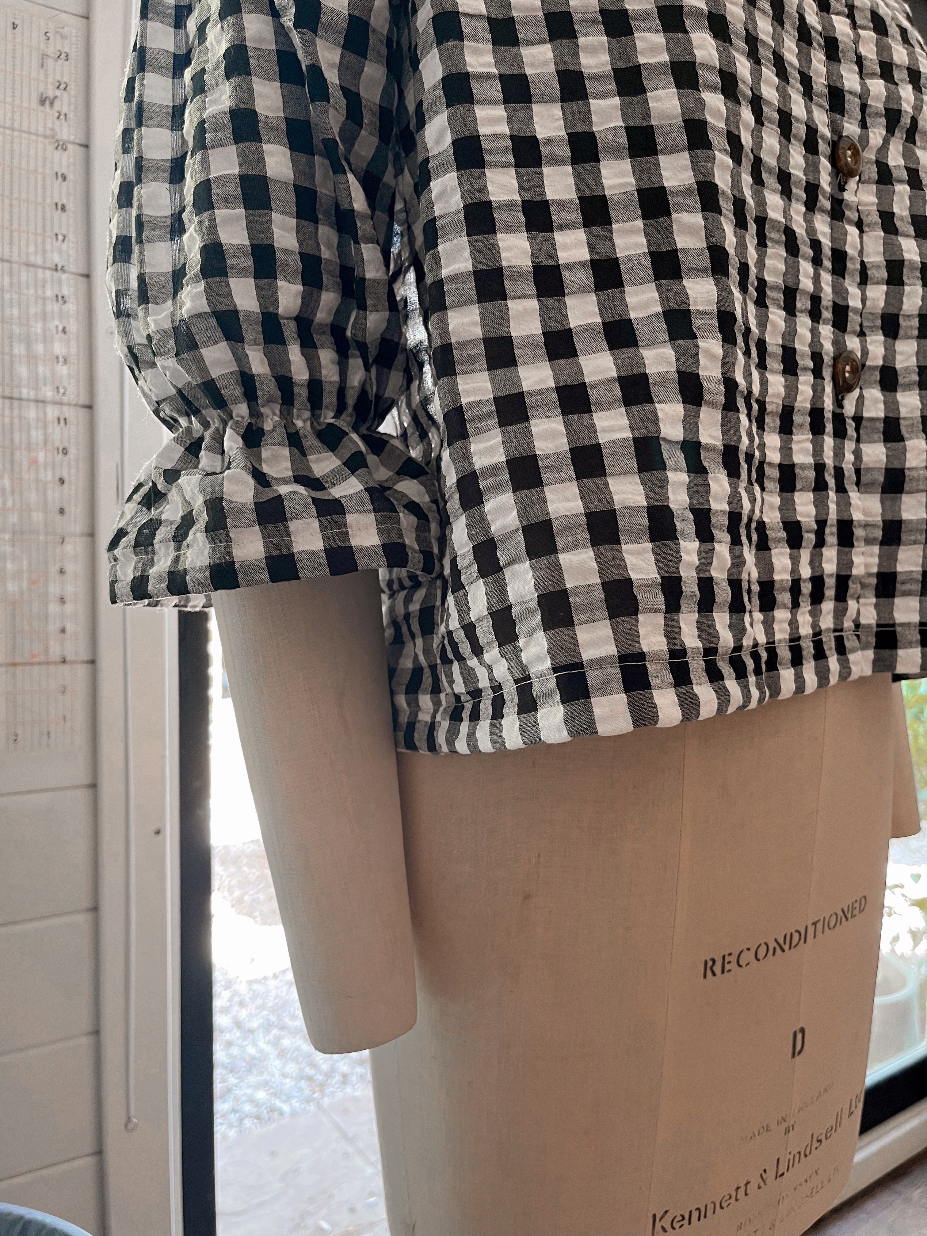 Faye gingham blouse