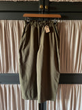 Mari cotton barrel trouser - Olive