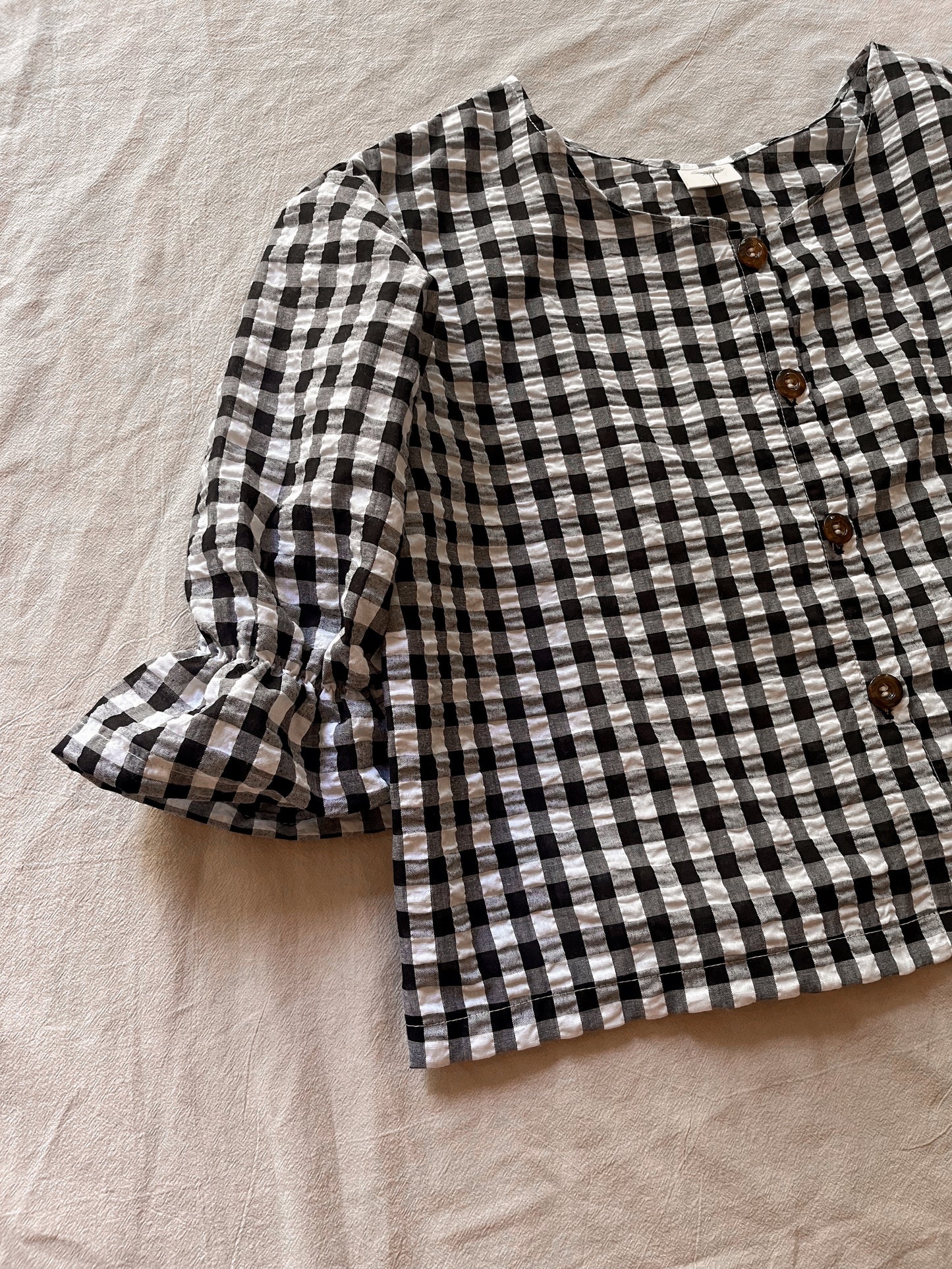 Faye gingham blouse