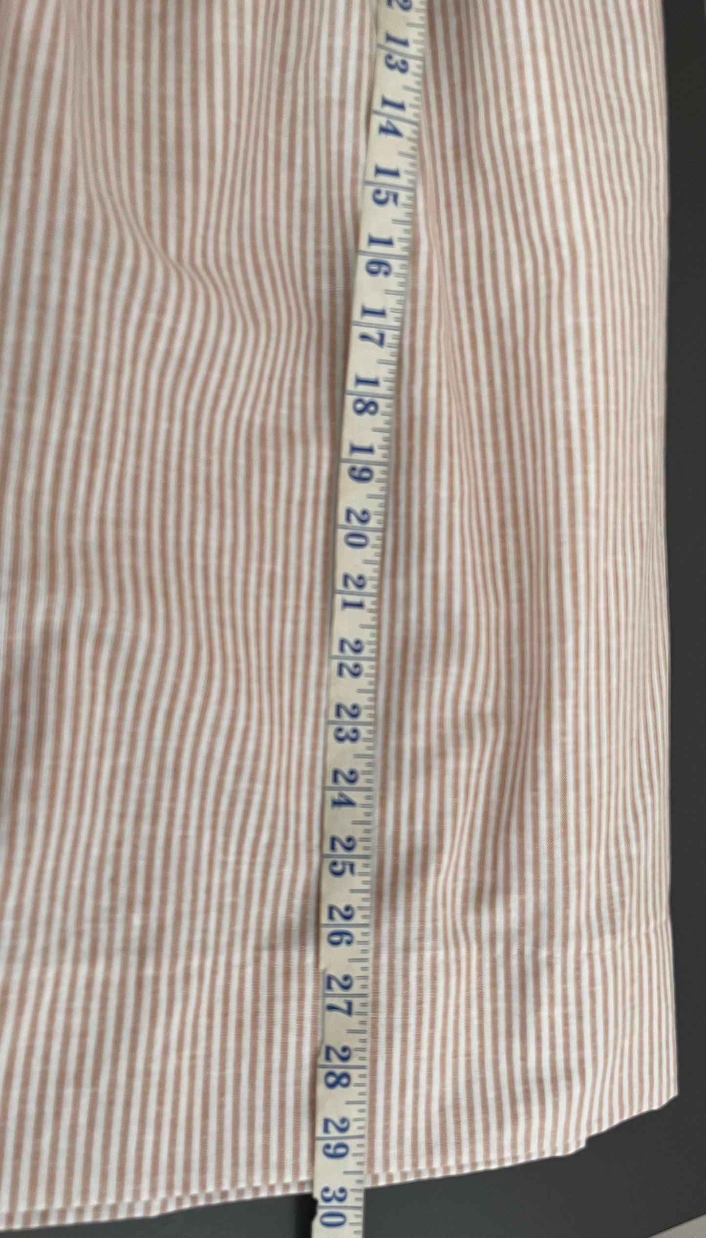 Sample | Peach linen midi skirt | Size 16-18