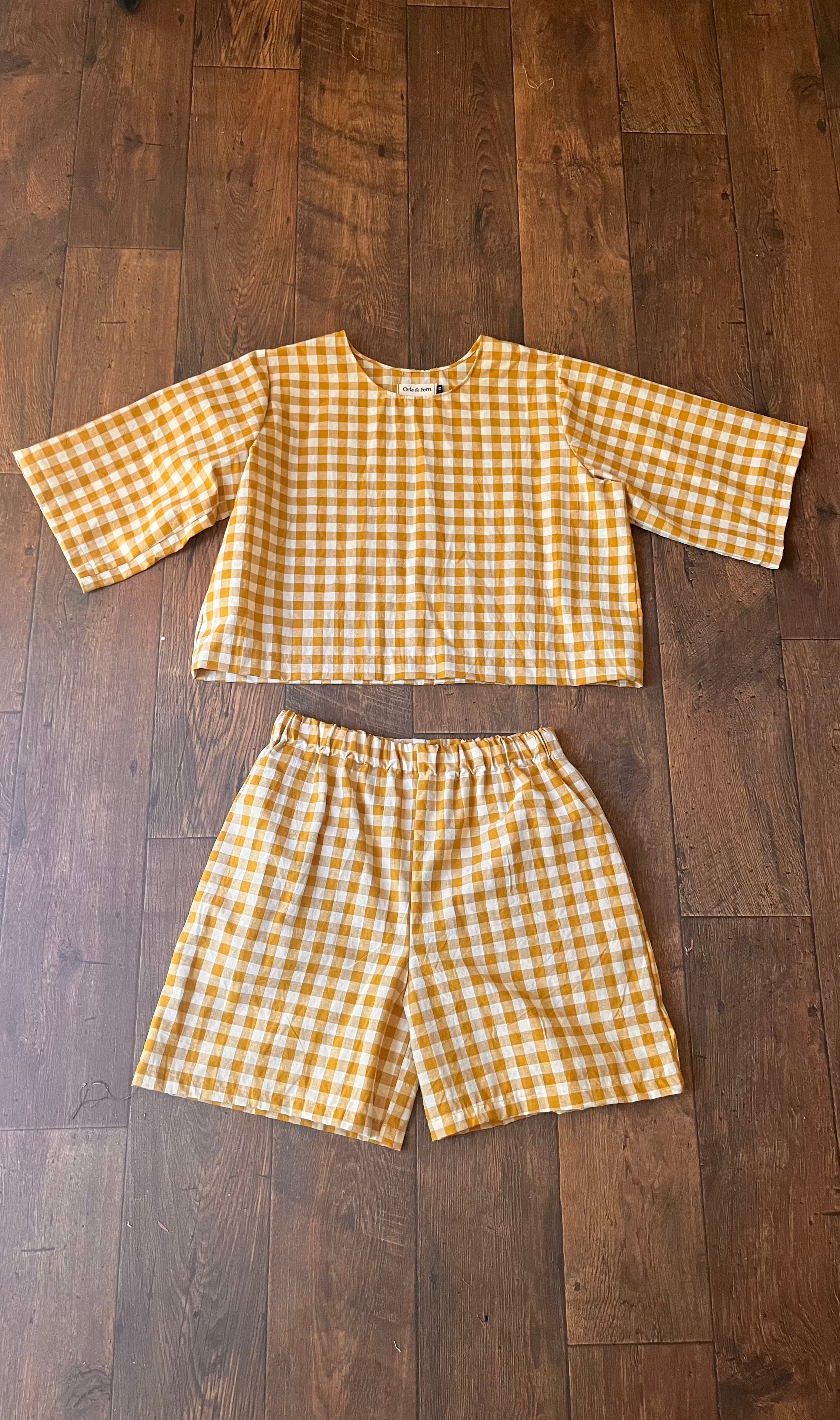The Pippa shorts set - ochre yellow - Merchant & Mills