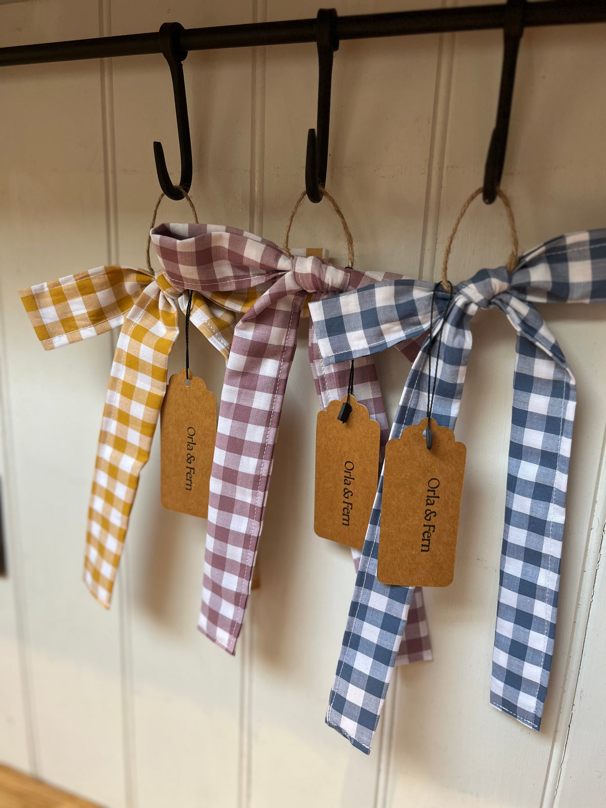 Trio Mini cotton hanging bows