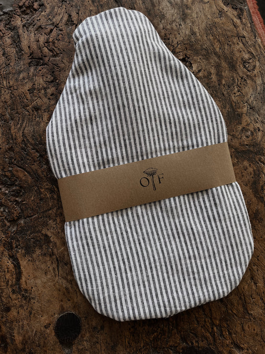 Linen stripe | Hot water bottle