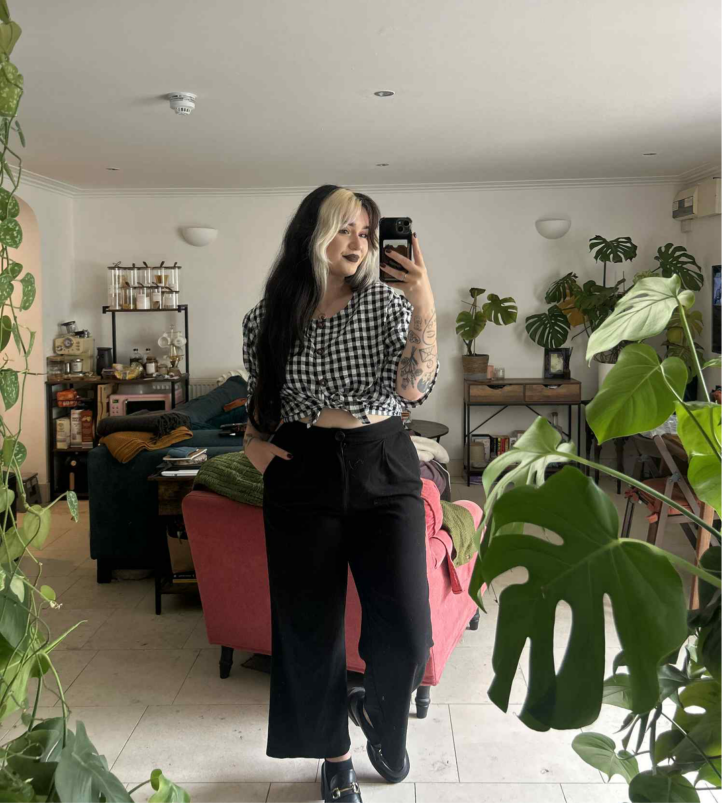 Faye gingham blouse