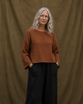 Rust waffle jumper