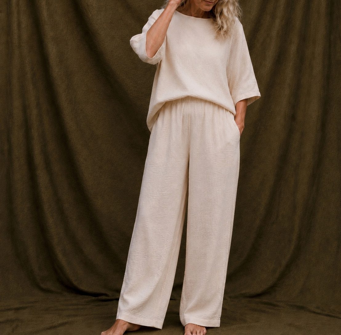 Cotton co-ord top & trouser
