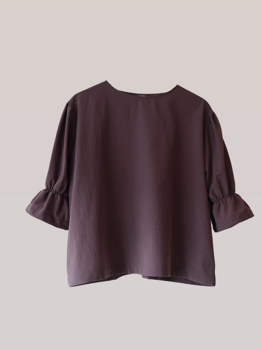 Arden top - washed cotton