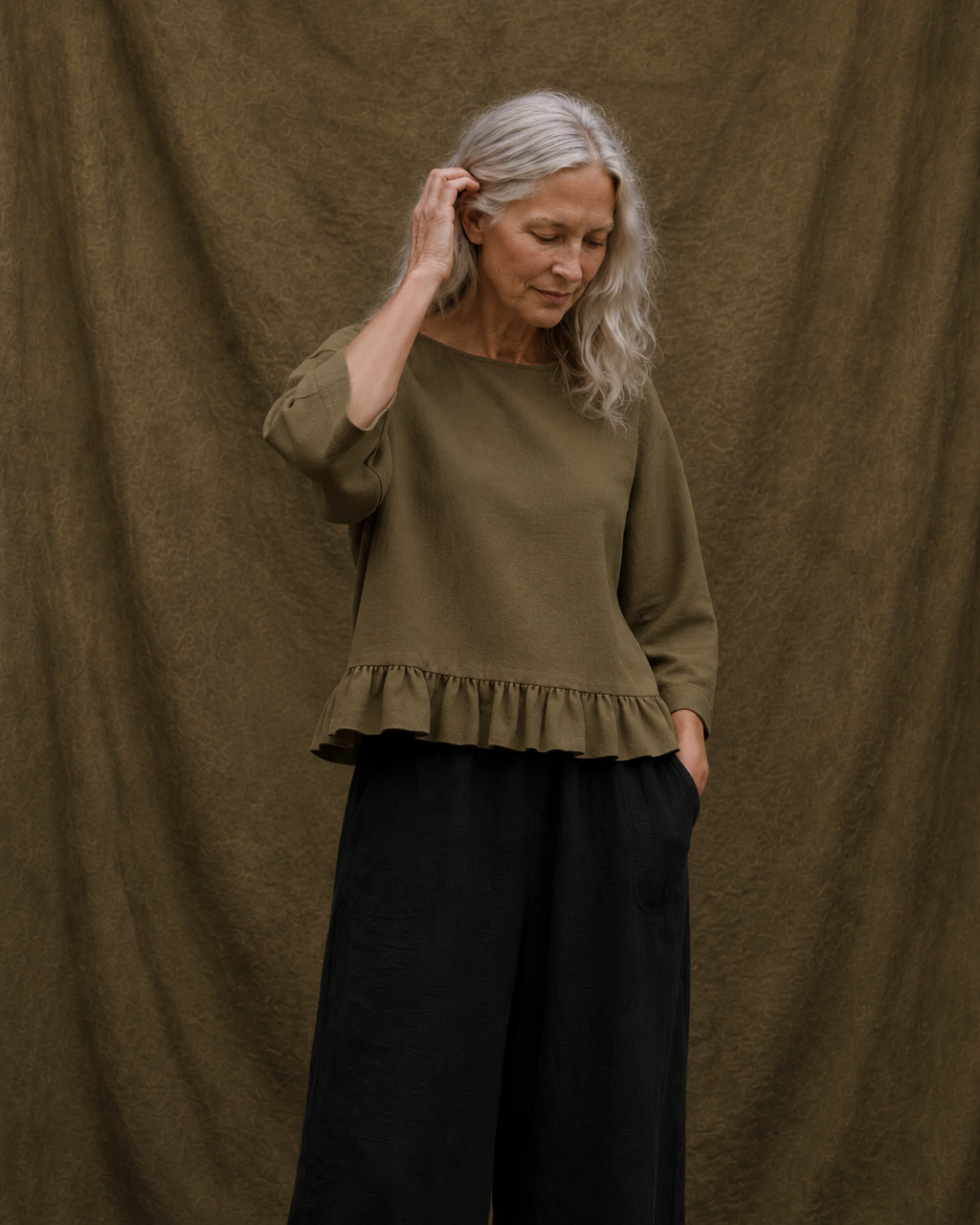 Hetty frill top