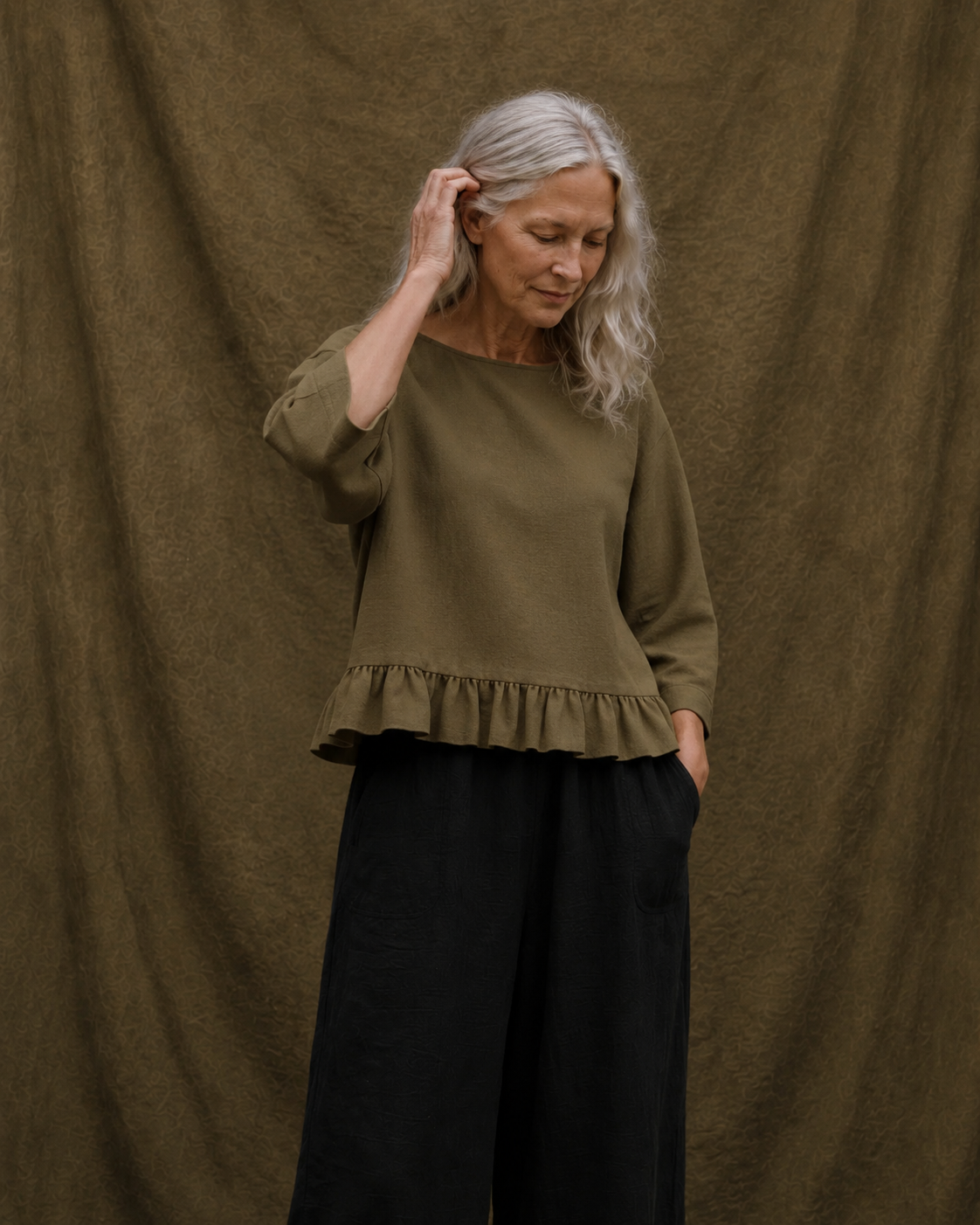 Hetty frill top
