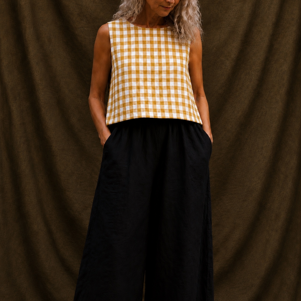 Edie gingham shorts set