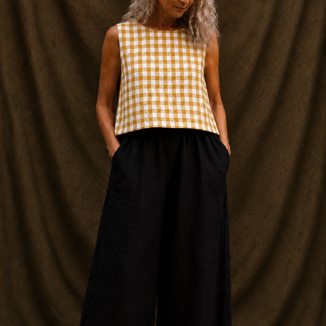 Edie gingham shorts set