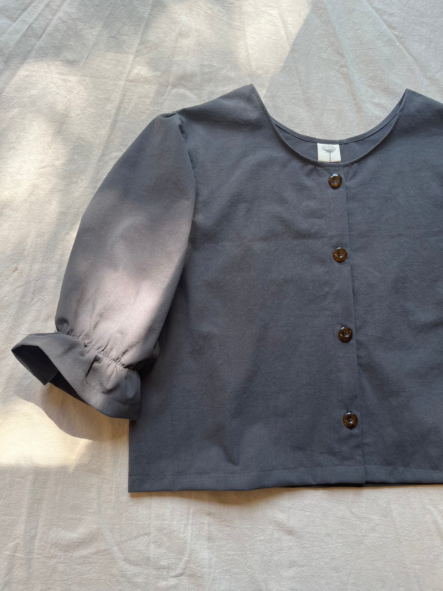 Faye ruffle sleeve blouse