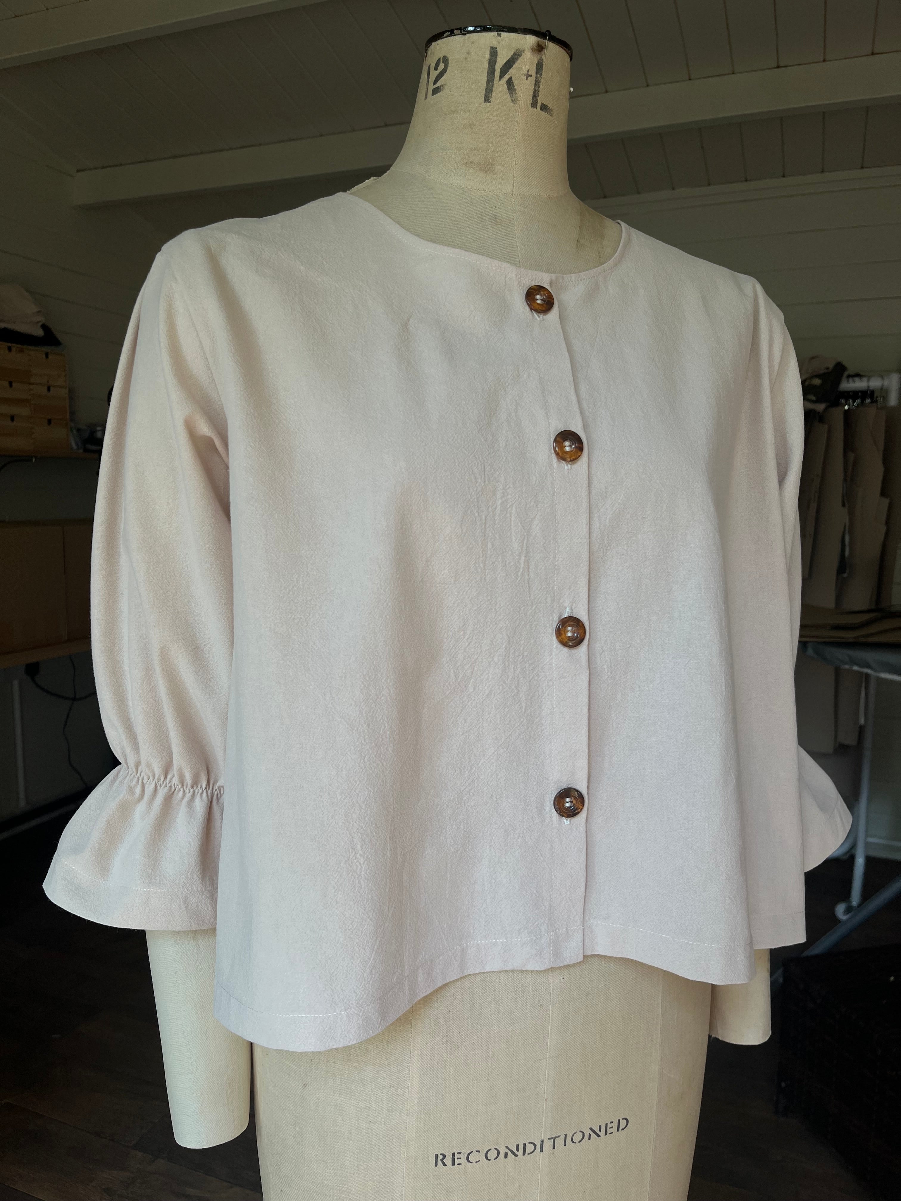Faye ruffle sleeve blouse