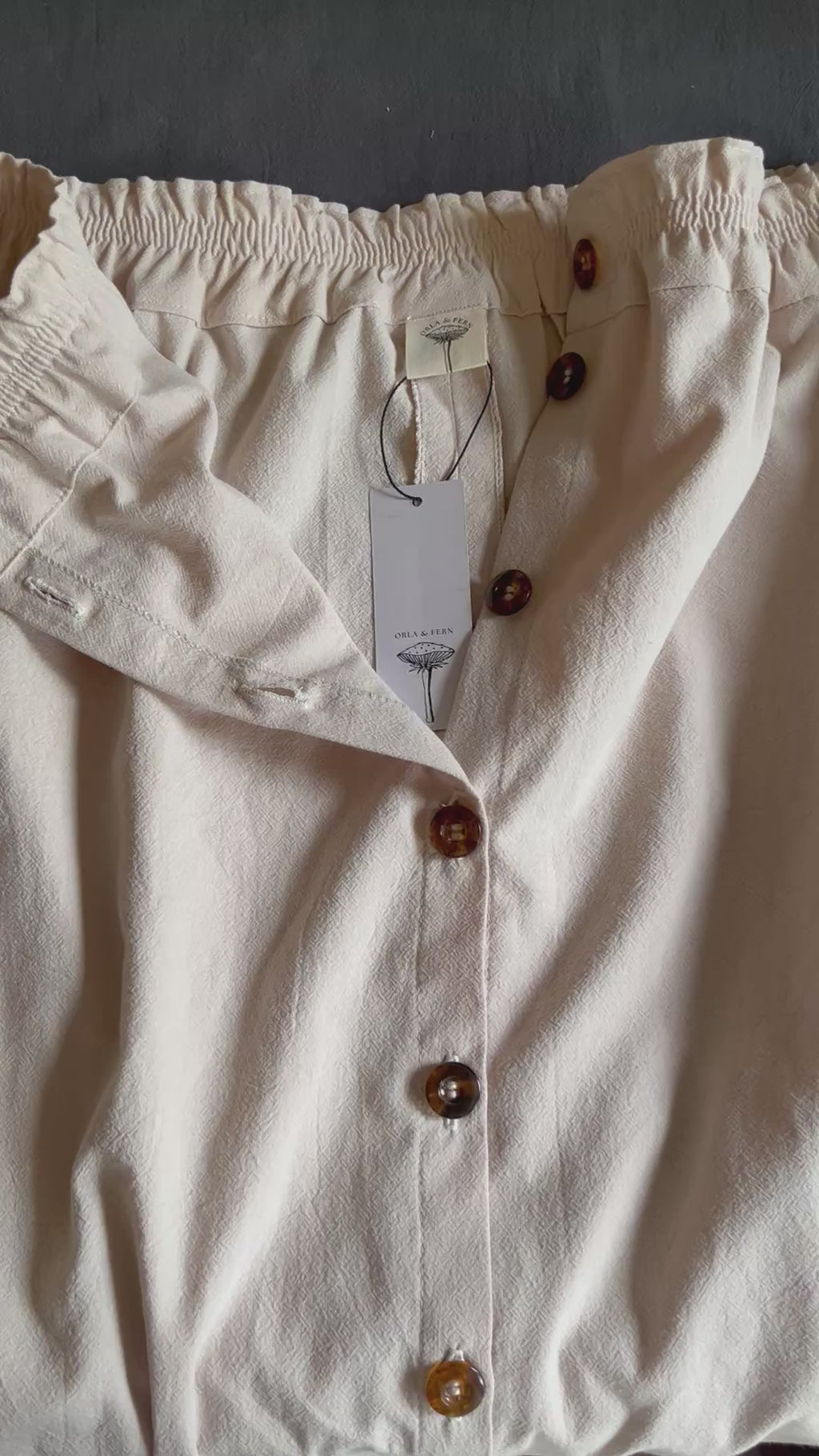 The Carrie midi button up skirt